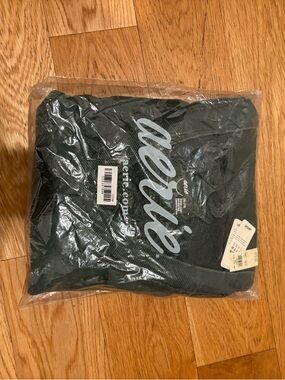 Green v-neck sweatshirt